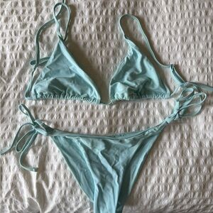 Zaful Baby Blue Bikini Set
